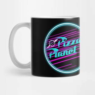 Neon Pizza Planet Mug